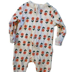 🌻Old Navy Floral Kids One Piece Footie - White and Orange